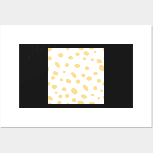 Seeing Spots yellow on white Wall Art by MegMarchiando